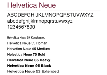 Helvetica Neue use example
